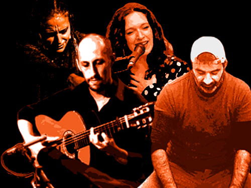 LAURA MATEO . VIOLETA BARRIO . JOSE MARIA PONCE . OSCAR PUIG 23ROBADORS - Barcelona - 1 OSCAR PUIG VIOLETA BARRIO MORITO LAURA MATEO