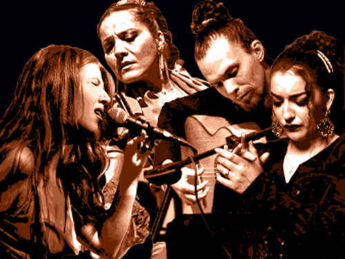 NARANJITA DE TRIANA . IRENE RIBAS . RUTH QUESADA . OSCAR SORIANO 23ROBADORS - Barcelona - 12 FLAM 1
