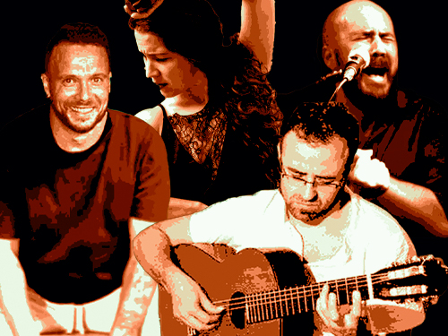 RAMON "TATO" . BETIANA BARROS . JORDI GUERRERO . ANTONIO VILLAVERDE 23ROBADORS - Barcelona - 27 FLAM 2