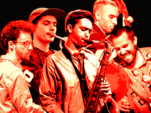 COL·LECTIU VINT-I-TRES w/ GUILLAUME COULBOIS . DANIEL PIMENTA . OT GRANADOS . ROQUE GARCÍA . NICO ANDINO 23ROBADORS - Barcelona - 1 JAZZ